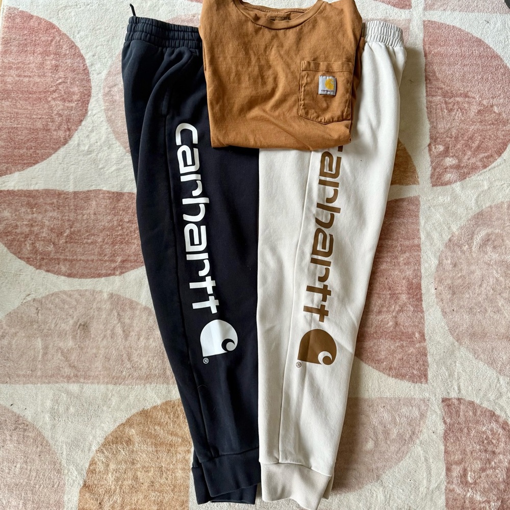 Carhartt Bundle - TWO joggers and one Carhartt Tee
